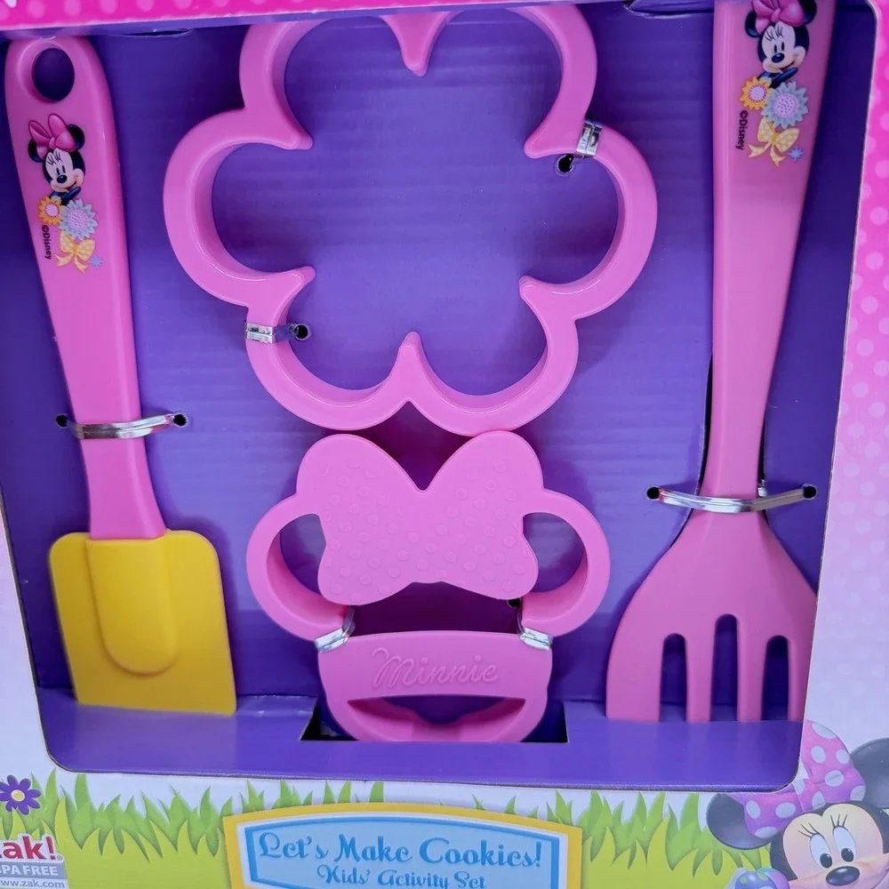 Disney Let's Make Cookies‎ Kids Activity Set by Zac NIB Minnie Mouse Baking Set